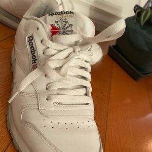 Classic white Reebok’s. Barely worn, bought them half a size too small.